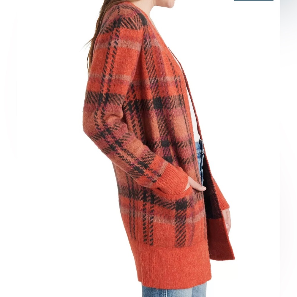 Lucky Brand Cozy Plaid Sweater